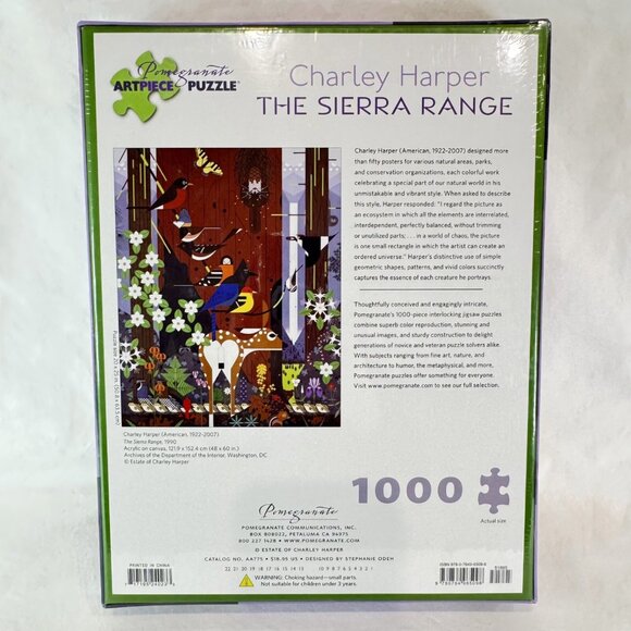 NEW Charley Harper Jigsaw Puzzle 1000 Piece The Sierra Range Pomegranate Sealed - Picture 6 of 8